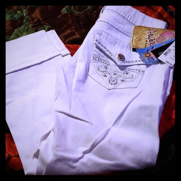 Angels Pants - White Capris Angels Pants - White Capris